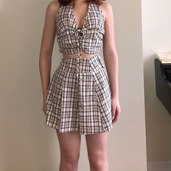 Two piece checkered set - Picture 2 of 2